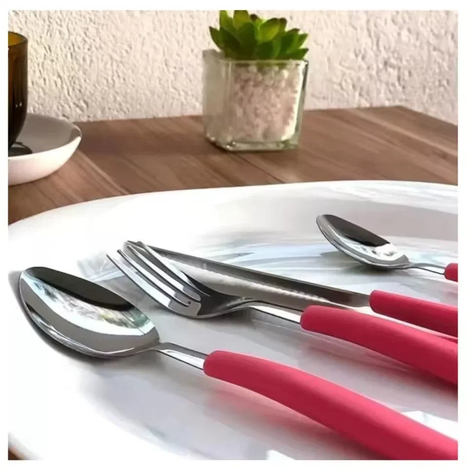 Faqueiro 24 Peças Inox com Porta Talheres – Jogo Completo 6 Pessoas