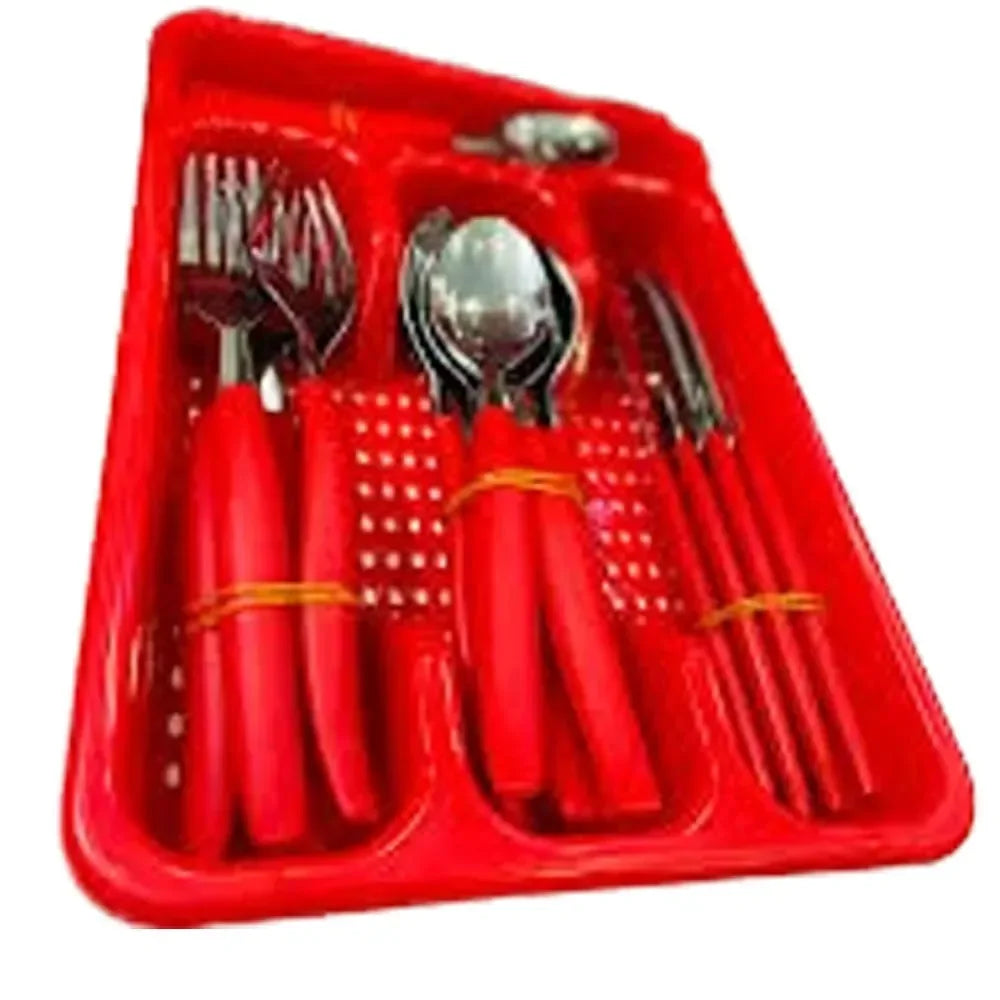 Faqueiro 24 Peças Inox com Porta Talheres – Jogo Completo 6 Pessoas
