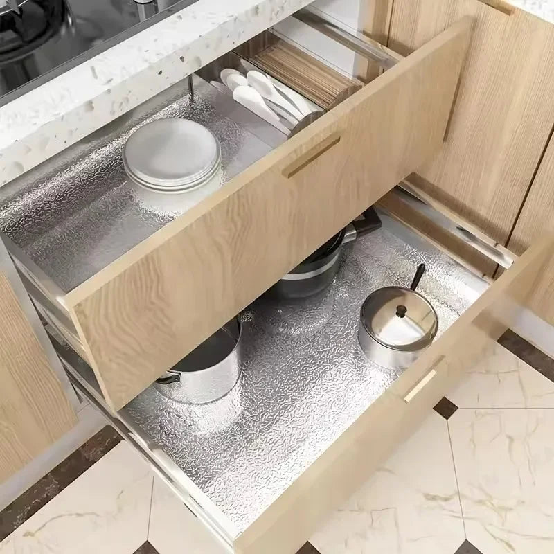 Adesivo de Alumínio para Cozinha – Resistente a Óleo e Alta Temperatura - 2 metros