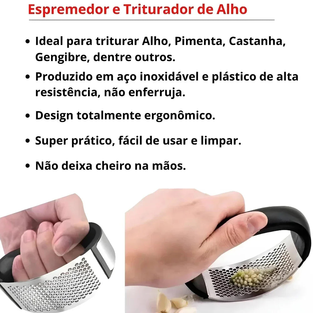 Kit 3x Espremedor de temperos – Aço Inoxidável